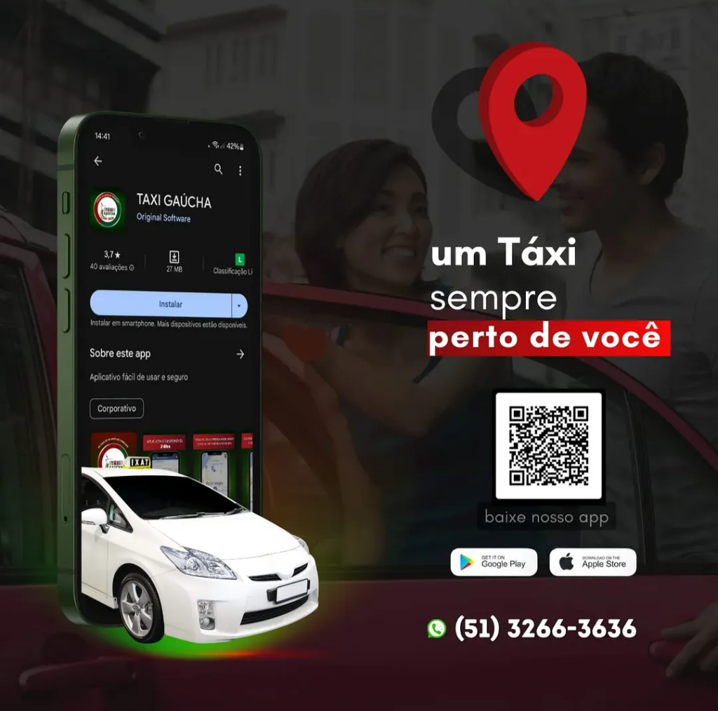 Baixe nosso App Rádio Táxi Gaúcha